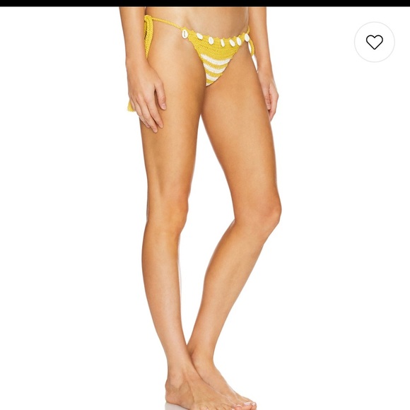 TULAROSA REMY Crochet Shell Embellished Swim Bikini Bottoms NWT SZ S - Picture 3 of 9